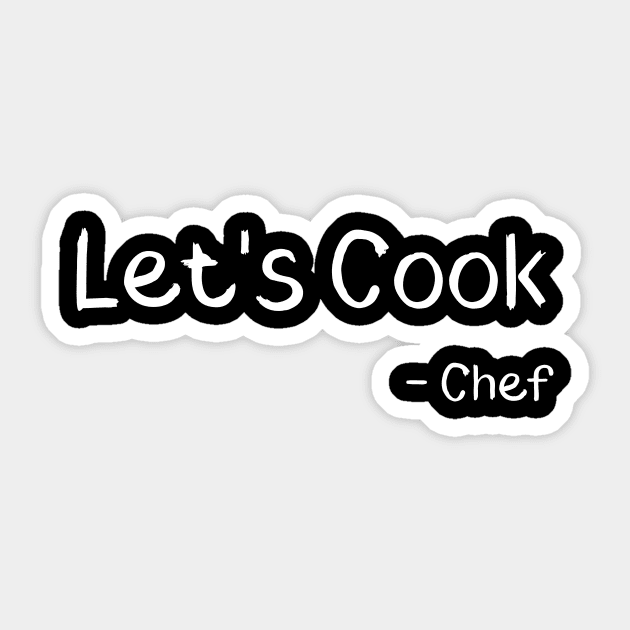 Let's Cook - Chef Sticker by Catchy Phase